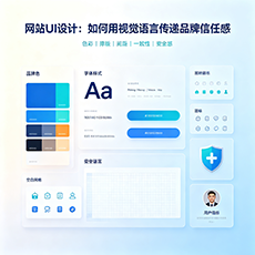 枝江建站-网站UI设计:如何用视觉语言传递品牌信任感